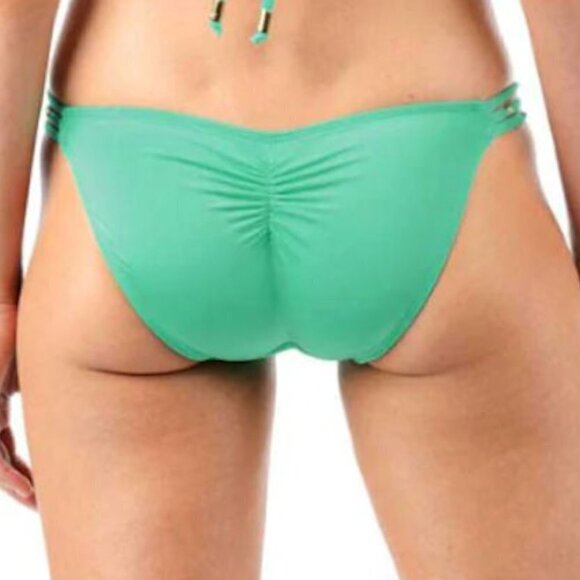 Voda Swim Three String Swimsuit Bottom Spearmint Green Size: S NWT - Picture 3 of 7